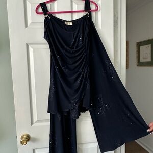 Elegant Navy Women's Jumpsuit - Janine size L